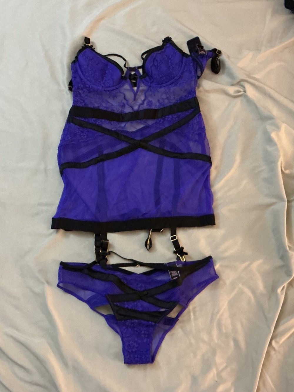 Victoria’s Secret Royal Purple Lingerie Set